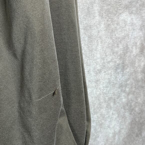 Rebecca Taylor Blouse Womens Medium Gray Peplum Hem Long Sleeve Ruffle Tie Neck - Picture 5 of 12